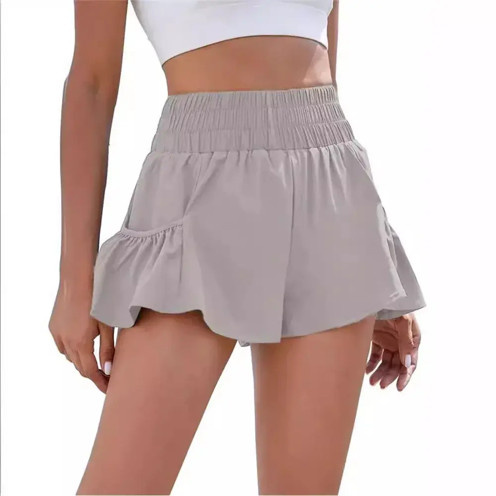 2023 High-Waisted Anti-Exposure Fitness Running Leggings Women's Loose-Fittrunks Breathable Quick-Dry Leggings For Running