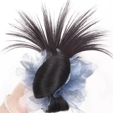 Summer New Lazy Style Fake Hair Bun Clip for Women Fluffy Updo Hair Extension at Back of Head Atmosphere Sensation Hair Accessor