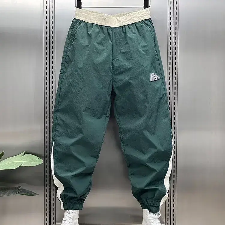 Men's Casual Pants Autumn Cropped 2024 New Style Loose Fit Versatile Trendy Brand Sports Bundle Feet Pants