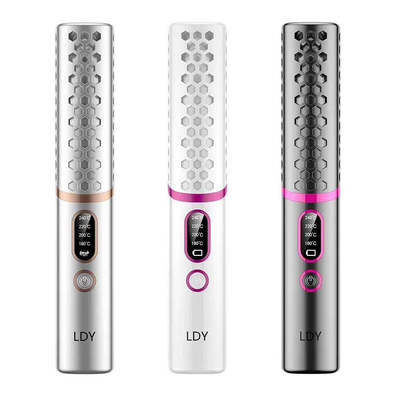 Mini Portable Wireless Hair Straightening And Curling Iron Fashionable Salon Tool Accessory from Mainland China QXXZ Cross-Borde