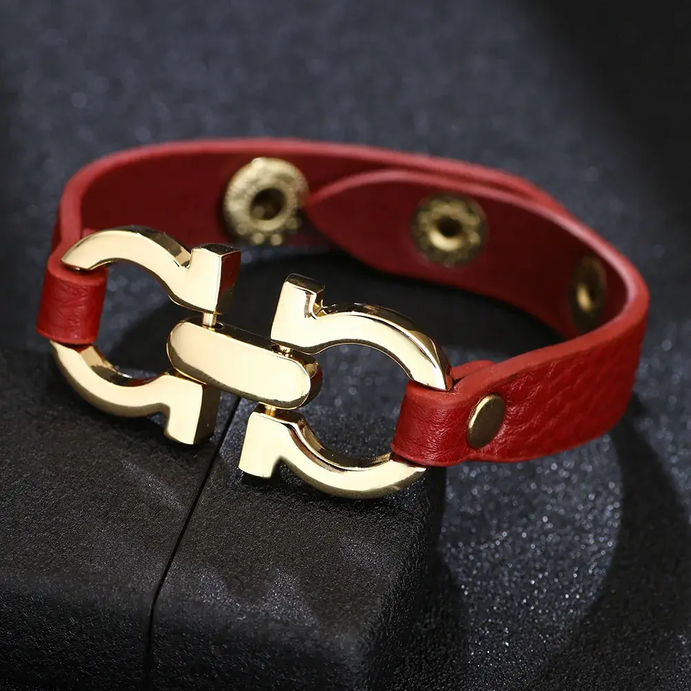 Fashionable Simple Geometric PU Leather Bracelets For Men And Women Unique Hand Jewelry Wholesale Available In Stock