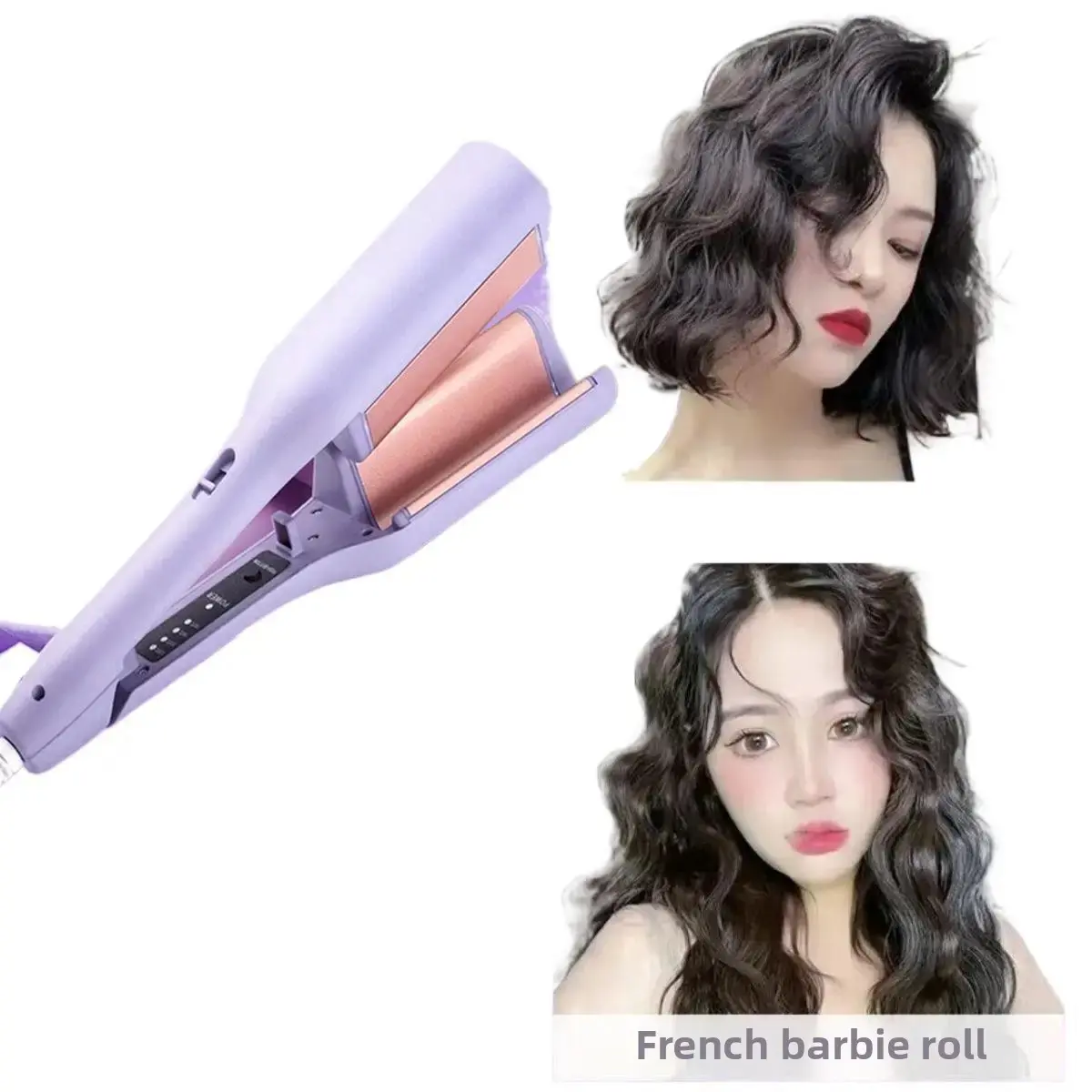 Deep U Egg Roll Hair Curling Iron 32mm Long Lasting Wave Texture Curling Iron Black Hair Styling Tools Permanent Hair Straighten