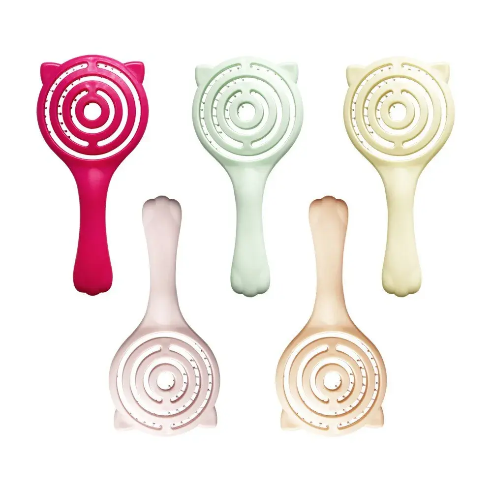 Cartoon Cat Claw Hair Comb Pet Grooming Comb Children's Portable Comb Hairdressing Tool for Cats Bone Shape Hollow out Design