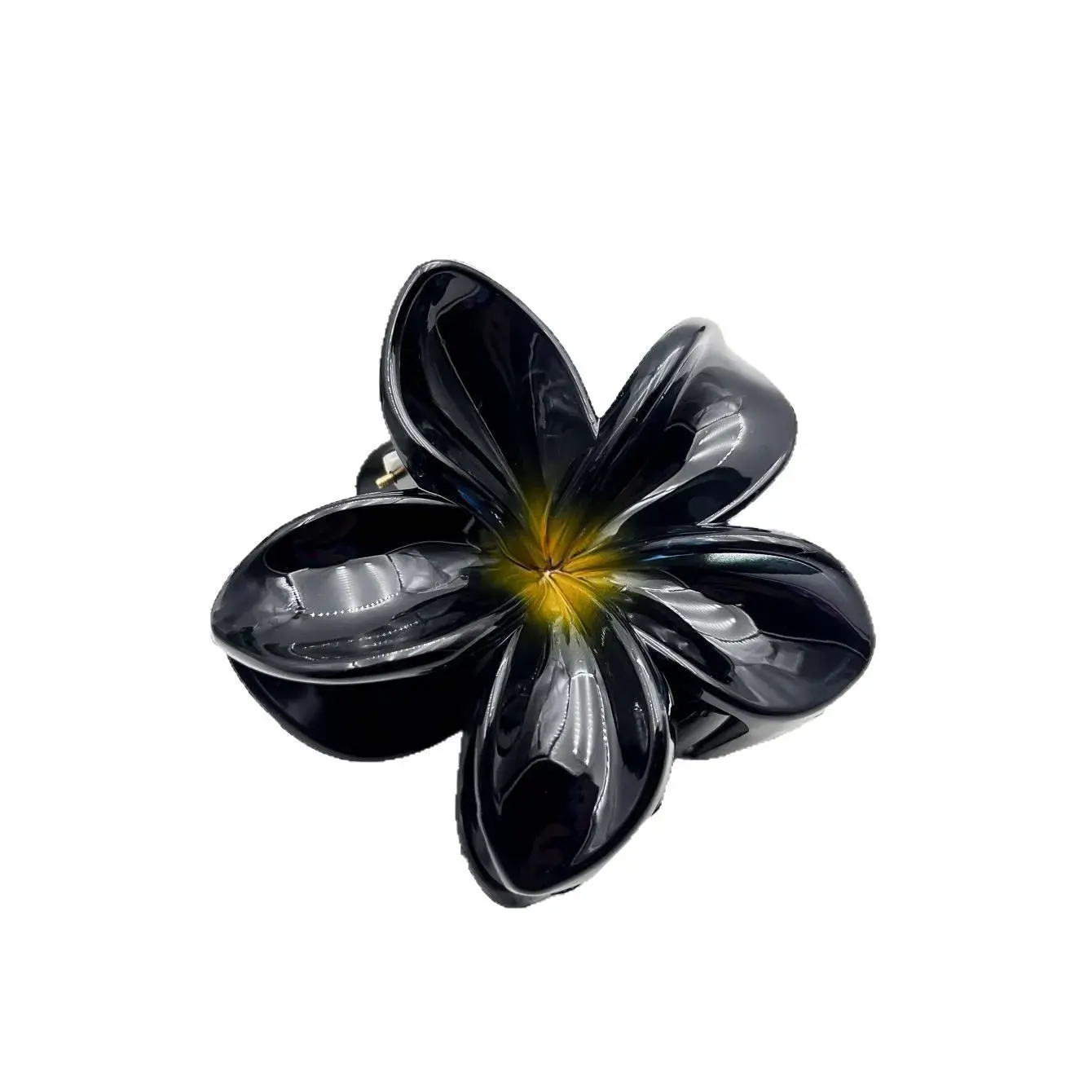 Sweet Cool Gradient Purple Hibiscus Hair Clip Women's Back of Head Chignon Shark Clamp Hair Accessories Cross-Border Eggplant Fl