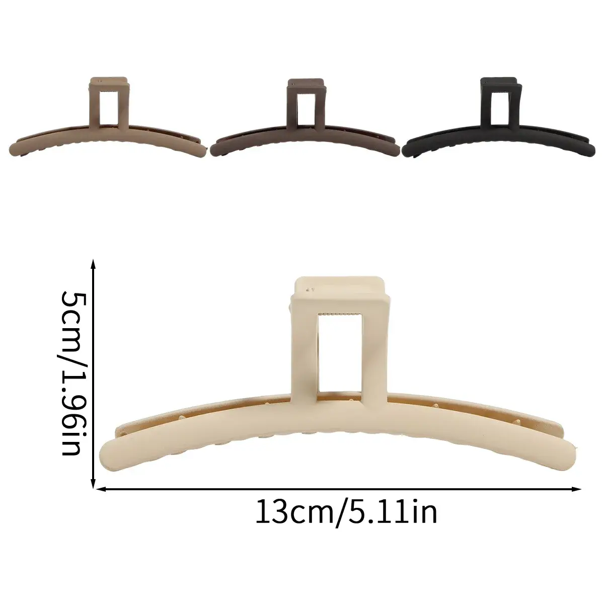Large Size 13cm Textured Hair Claw Clip Versatile Back of Head Ponytail Holder Professional Salon Hair Accessories