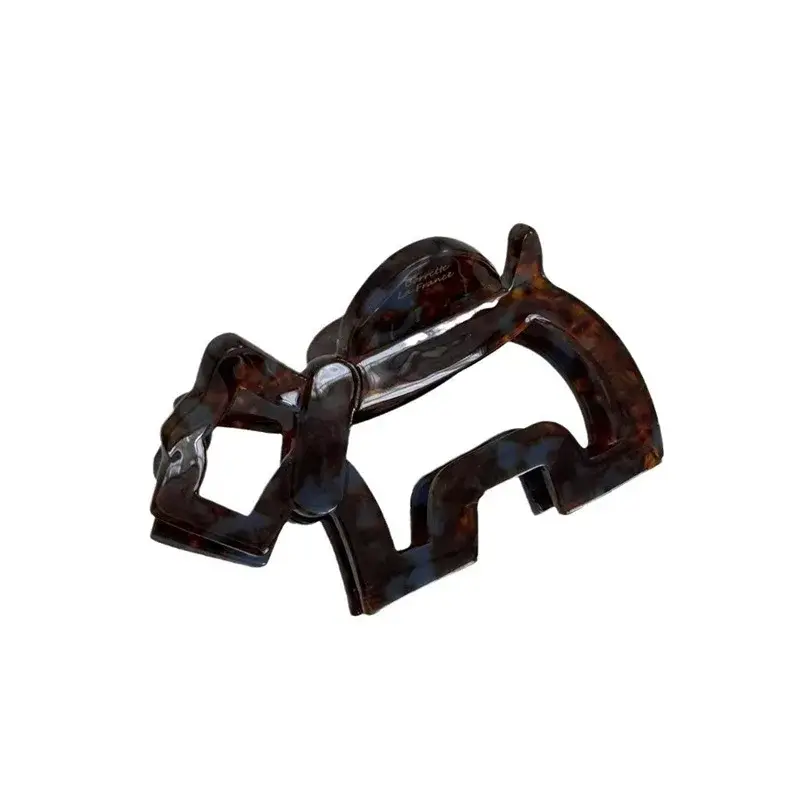 Rose Story Liu Yifei Hair Clip Cartoon Dog Bone Updo Hollow out Back of Head Shark Clamp Hair Clip Professional Salon Fixation