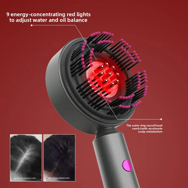 Professional Hair Salon Scalp Massage Comb Constant Temperature Hair Care Essential Oil Additive Meridian Head Massage Comb