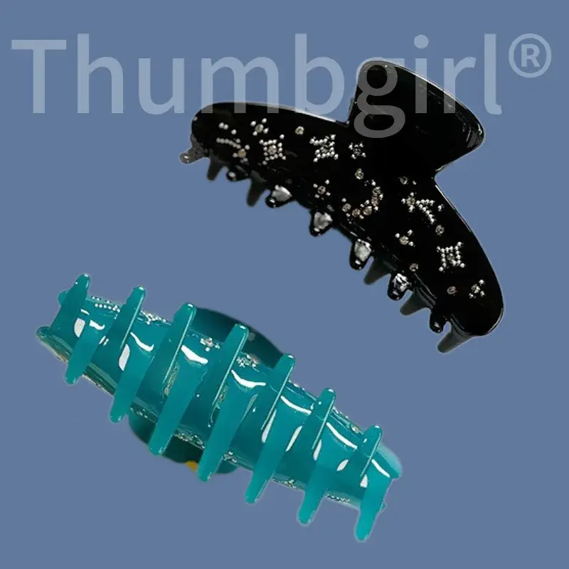 Sweet French Girl Acetate Star Cute Clip Shark Clamp Diamond Embedded Adorable Hair Clip Stylish Hair Accessories