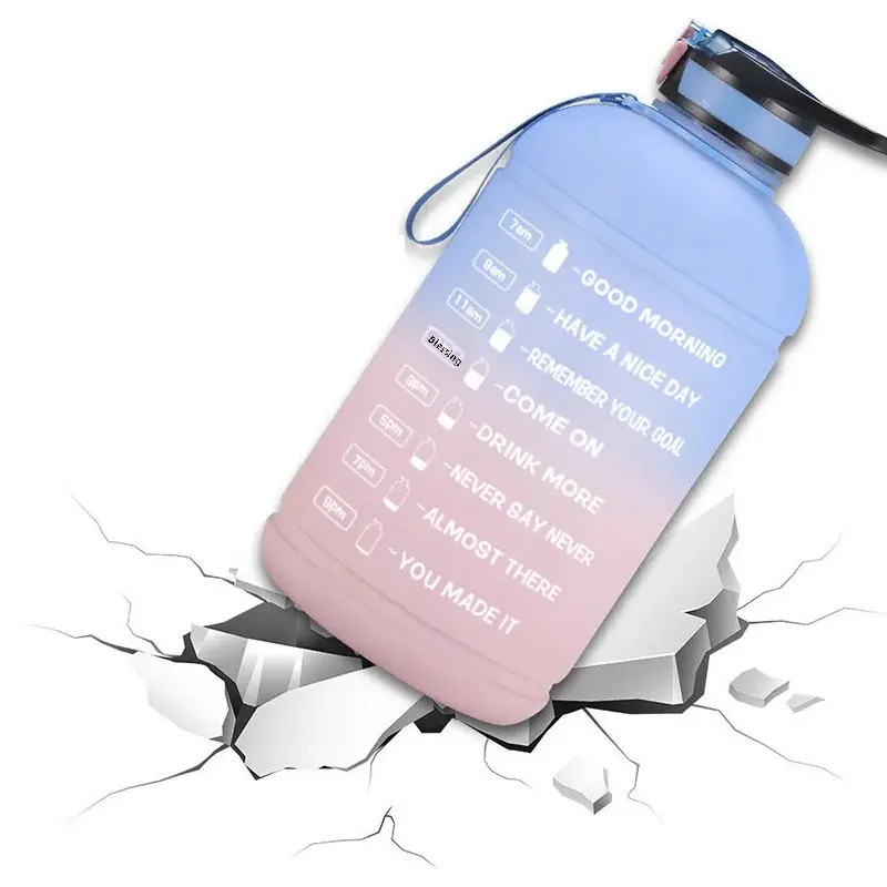 Large Capacity 3.78L Sports Fitness Outdoor Cycling Water Bottle Logo Customizable Gradient Straw Perfect For Electric Bicycle A