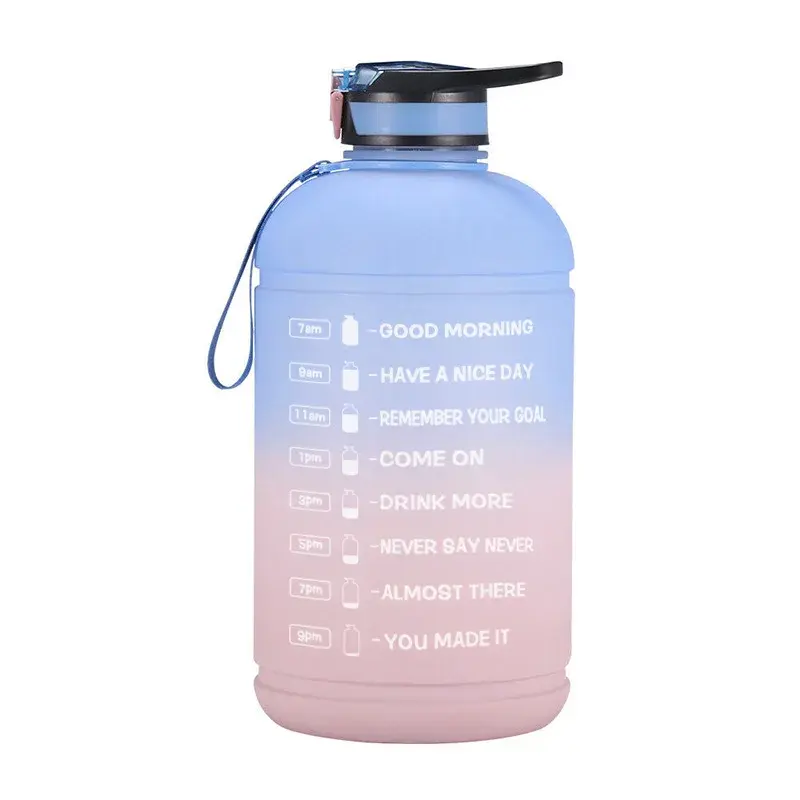 Large Capacity 3.78L Sports Fitness Outdoor Cycling Water Bottle Logo Customizable Gradient Straw Perfect For Electric Bicycle A