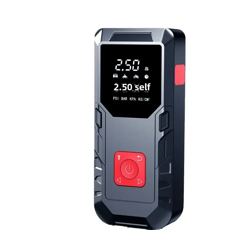 New Emergency Car Air Pump Integrated Power Supply Electric Tire Inflator Battery Power Loss Strong Start Motorcycle Equipment A