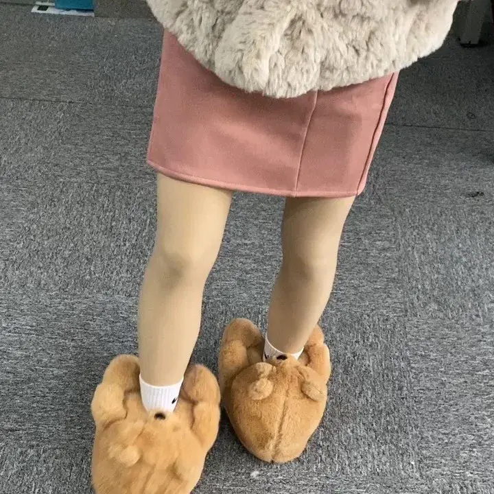 Halloween Teddy Bear Slippers Couple's Home Use Teddy Bear Plush Slippers Pumpkin Slippers For Ladies