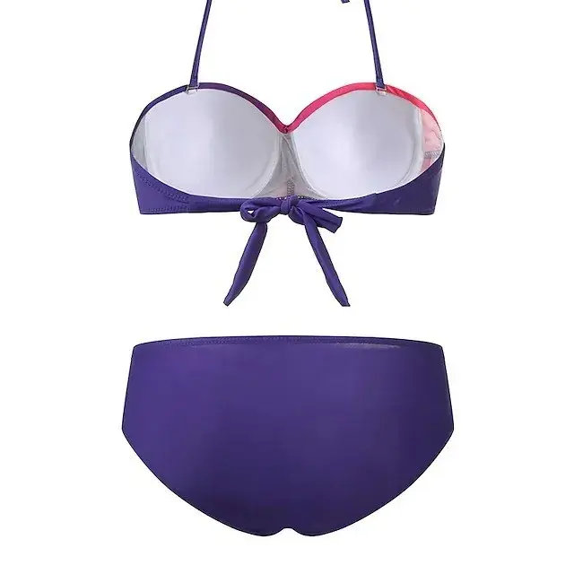 Summer Sexy Printed Triangle Bikini Set Sling Strap Swimwear for Women Chinese Brand Swimming Suit from Mainland China