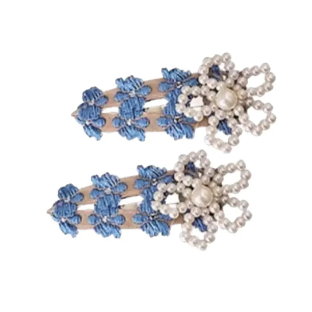 Spring Live Pearl Flower Hair Clips Women's Side Bangs BB Clips Korean Style Fresh And Clear Hair Accessories Salon Quality
