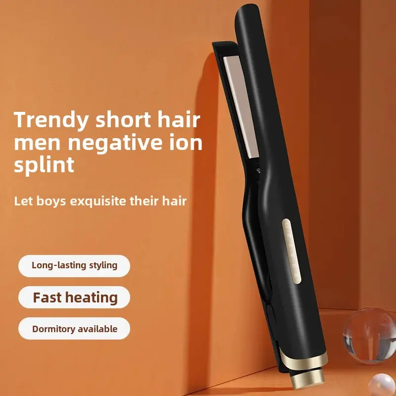 Men's Electric Hair Straightening And Curling Iron Dual Use Flat Iron for Straightening And Volumizing Hair Salon Tools