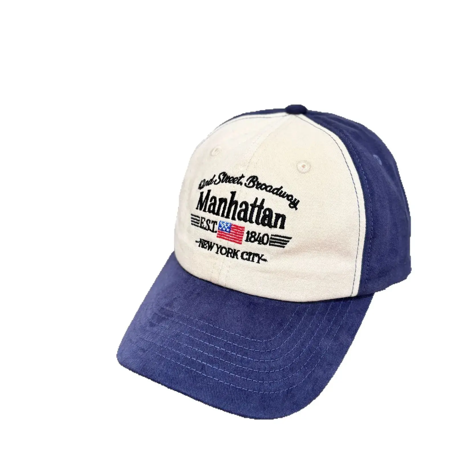 Trendy Color Block Baseball Cap Unisex High Quality Letter Design Spring Summer Small Face Duckbill Hat Korean Style Versatile