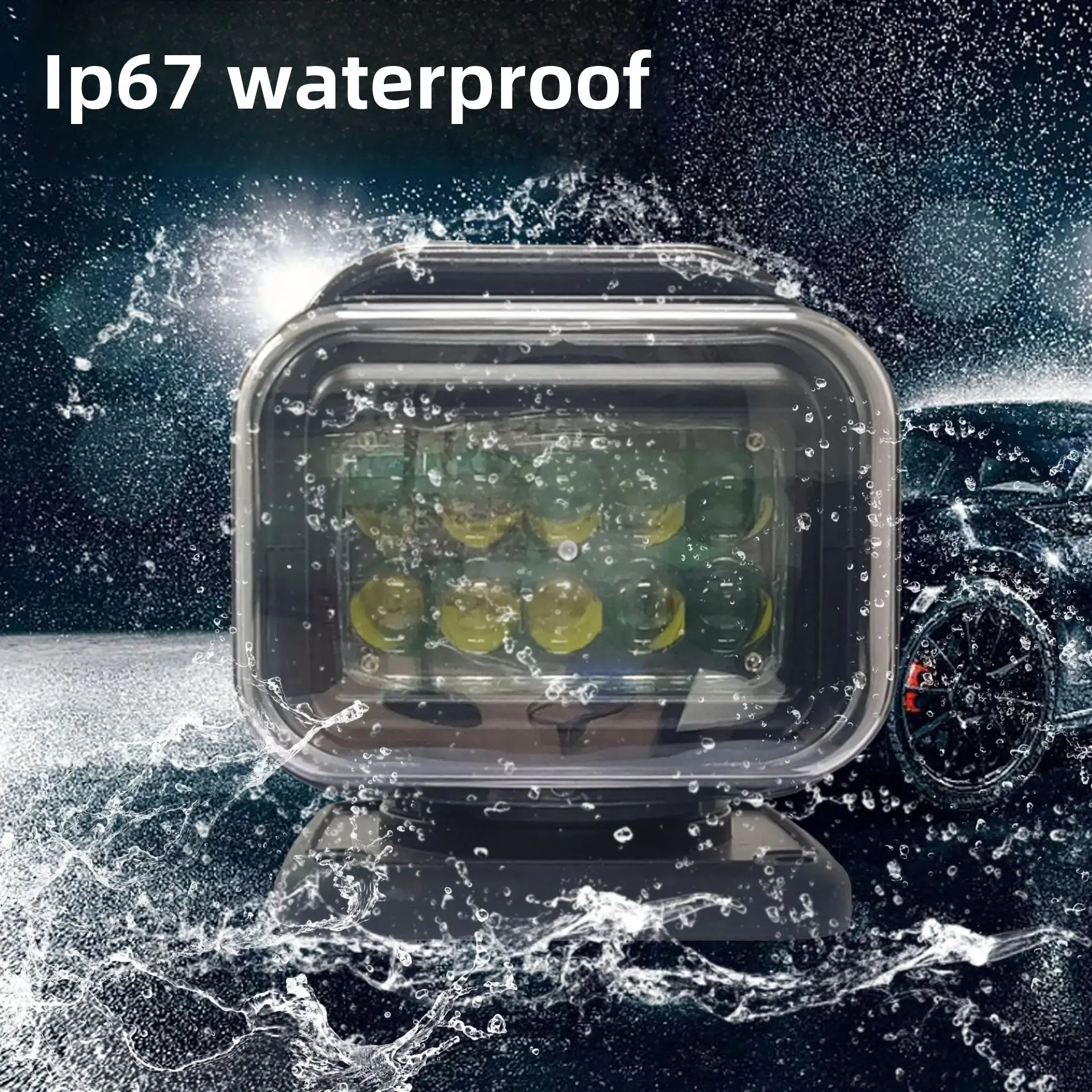High Brightness 100W LED Searchlight Car Factory Direct Supply Suitable For 9-32V Equipment Automobile And Boat Signal Lamp
