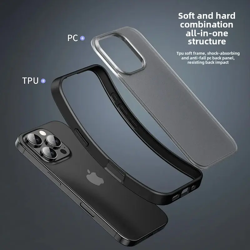 IPhone16promax Protective Case New Style Anti-Fall Apple16pro Guard Cover Thickened16 Shell Motorcycle Electronic Accessories
