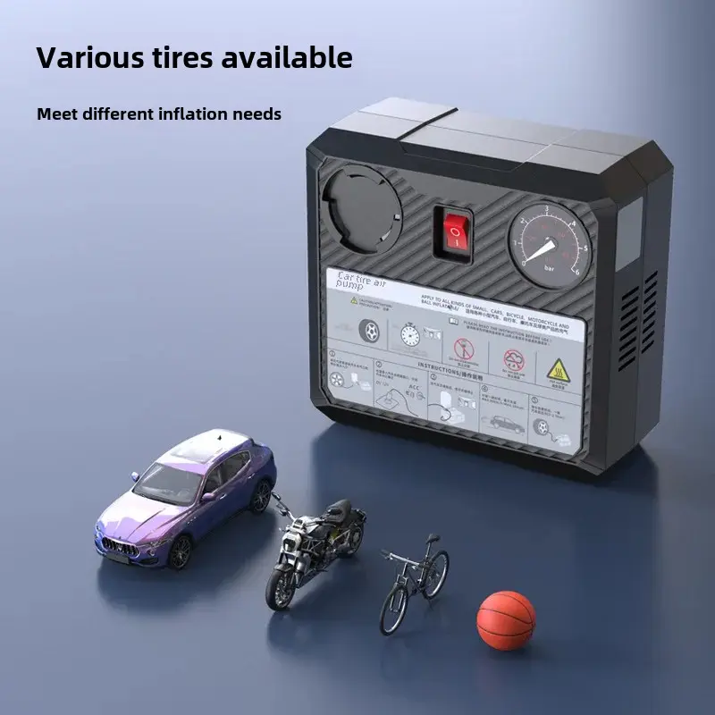 Universal Electric Air Pump For Motorcycles Cars Tires Inflation And Repair Portable High Power Air Pump For Outdoor Use