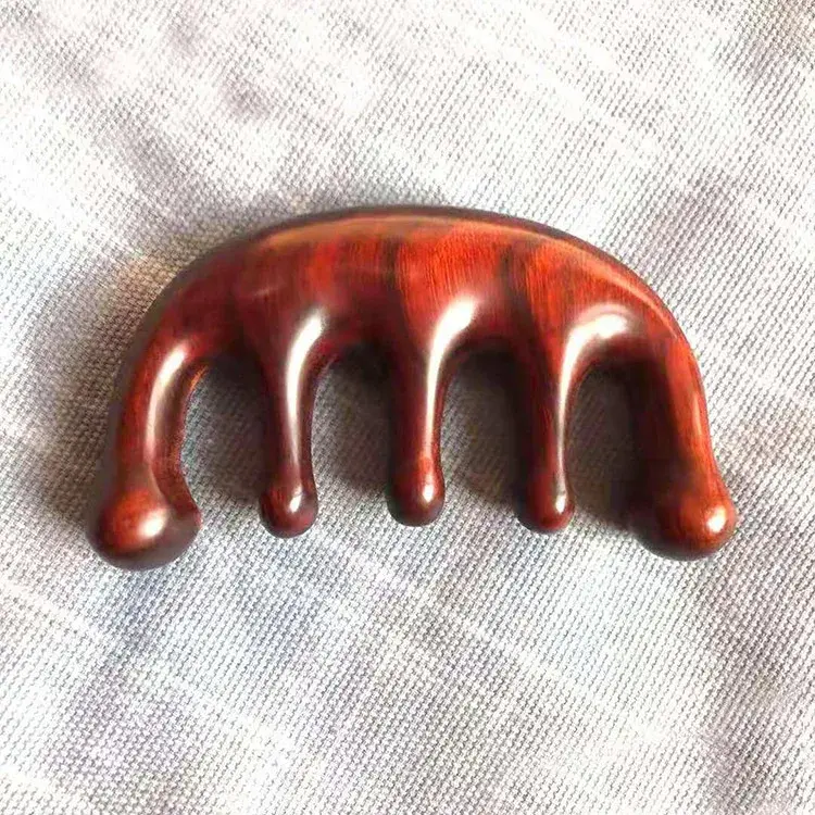 Thickened Wooden Massage Comb Professional Hair Salon Comb For Black People And Wigs Chinese Style Head Massage Wooden Comb