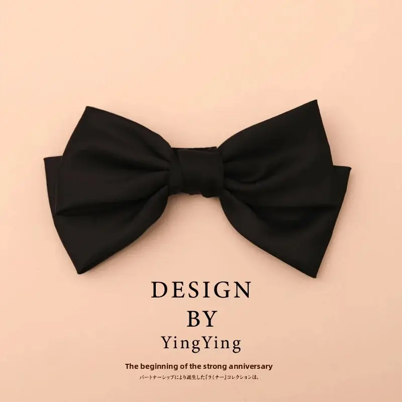 Black Butterfly Knot Hair Clip for Women Professional Salon Hair Division And Fixation Hairband Headwear Elegant Sensation