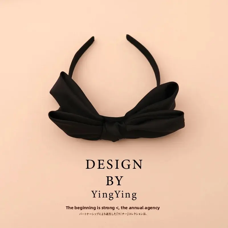 Black Butterfly Knot Hair Clip for Women Professional Salon Hair Division And Fixation Hairband Headwear Elegant Sensation