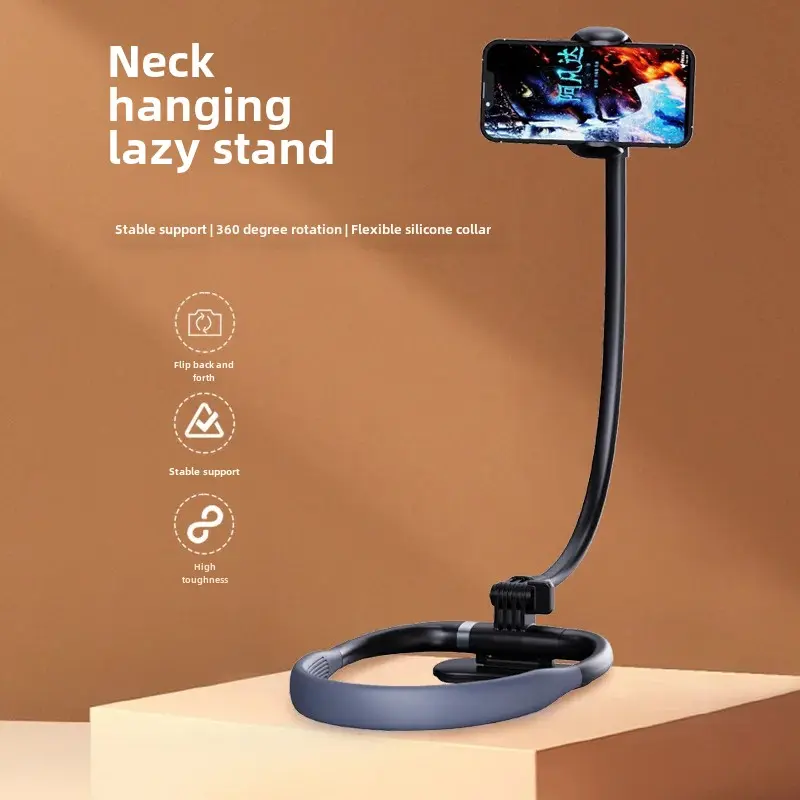 New Multifunctional Halter Neck Phone Holder Lazy Mobile Phone Stand Desktop Mobile Phone Stand For Live Broadcasting