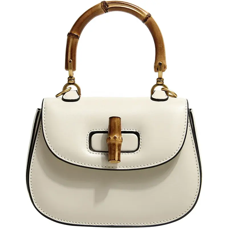 Trendy Women's High-End Feeling Niche Design Bamboo Bag Summer 2024 New Style Single Shoulder Slant Crossbody Luxury Handbag