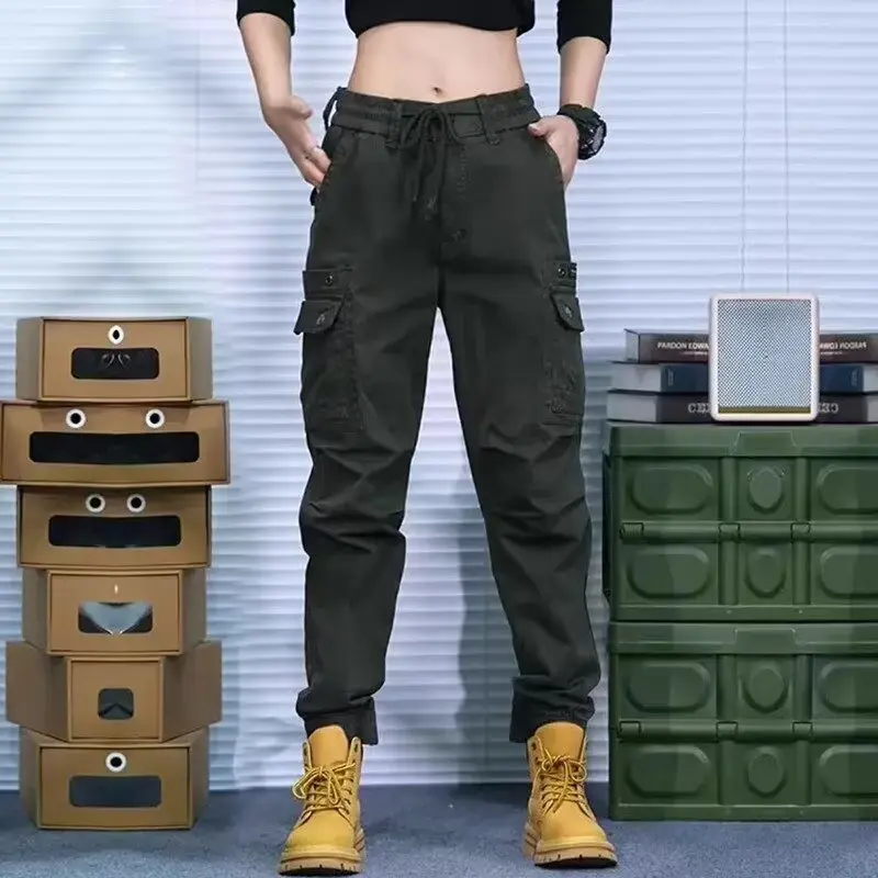 Outdoor Mountain Climbing Work Pants Men's Casual Trousers Autumn Winter Cross-Border Vintage American Style Cuffed Long Pants