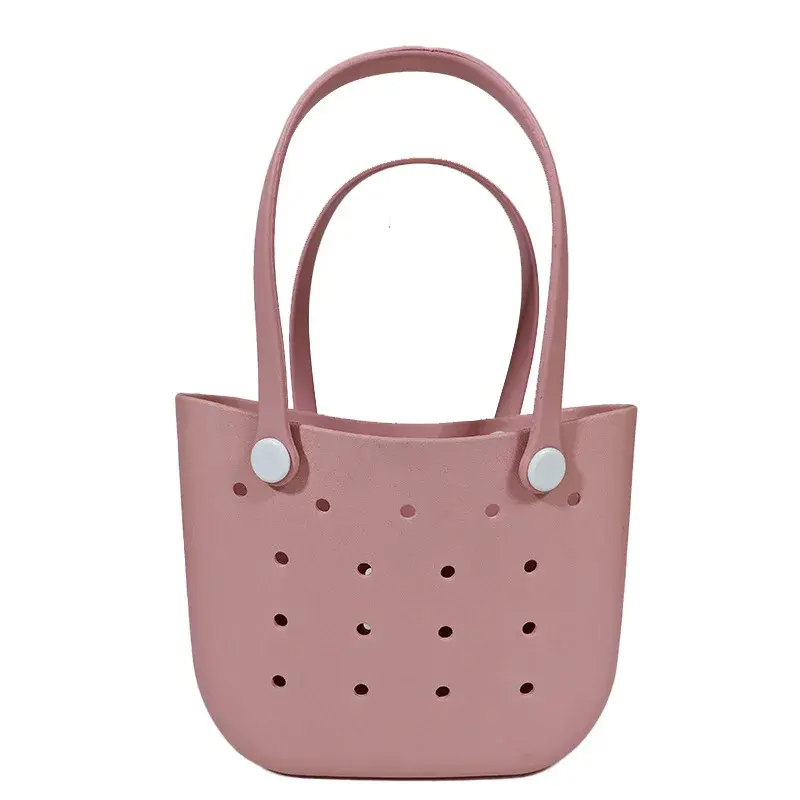 Eva Beach Moon Bag Ocean Vacation DIY Handbag Large Capacity Breathable Women's Shoulder Hole-Hole Bag Motorcycle Equipment Acce