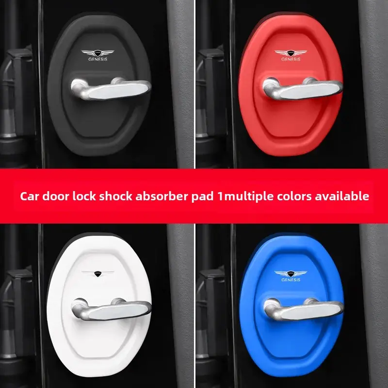 Shock Absorption Car Door Lock Protective Pad For Jie NASi G90/G80/GV80/G70/GV60 Vehicle Door Buffer Pad Storage Organizer