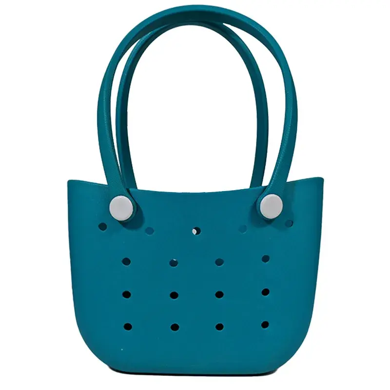 Eva Beach Moon Bag Ocean Vacation DIY Handbag Large Capacity Breathable Women's Shoulder Hole-Hole Bag Motorcycle Equipment Acce