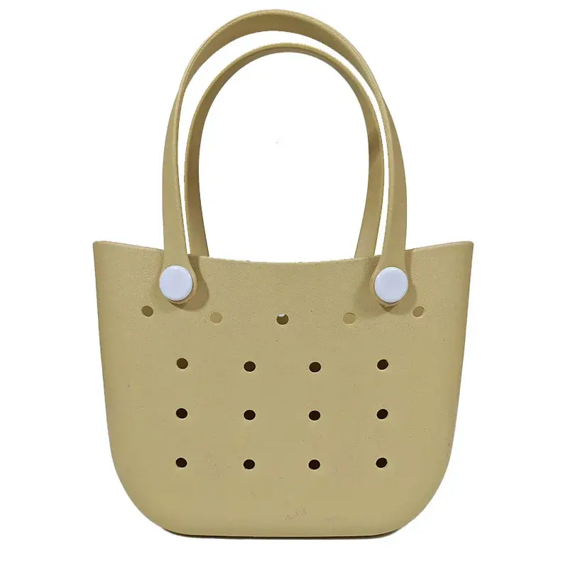 Eva Beach Moon Bag Ocean Vacation DIY Handbag Large Capacity Breathable Women's Shoulder Hole-Hole Bag Motorcycle Equipment Acce