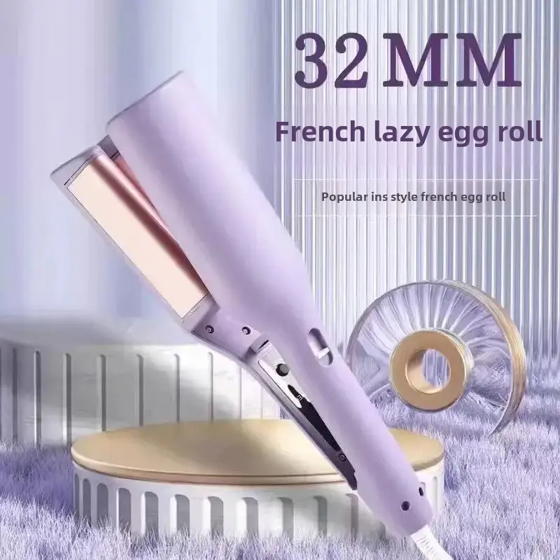 32mm Egg Roll Hair Curling Iron Wave Hair Texture Wooly Curl Styling Tool Damage Free Salon Quality for Beautiful Curls
