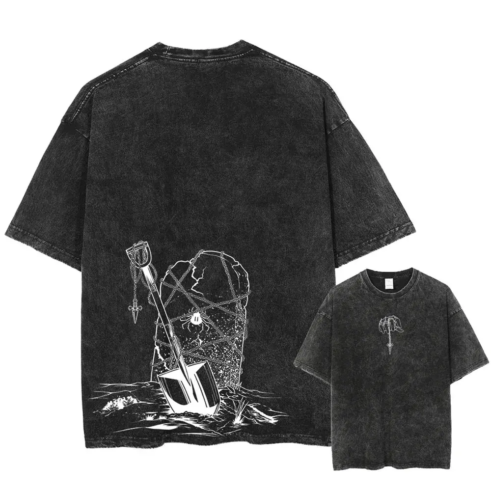 Japanese Anime Printing Harajuku Style T-shirt Summer Short Sleeves Cotton Street Casual Loose-fit Oversized T Shirt