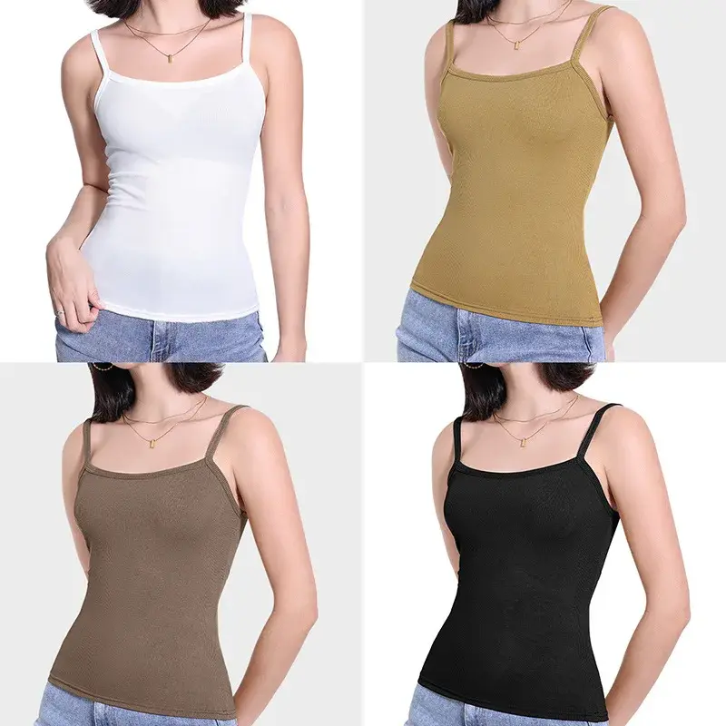 Slimming Effect Women's Strap Vest Top Summer Inner Wear Base Layer Outerwear Shirt Thin Belted Fashionable Chinese Brand