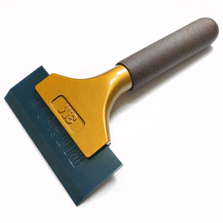 Gold Aluminum Alloy Handle For Car Key Modification Shell Water Scraping Tool Long Handle Water Scraping Faster Speed