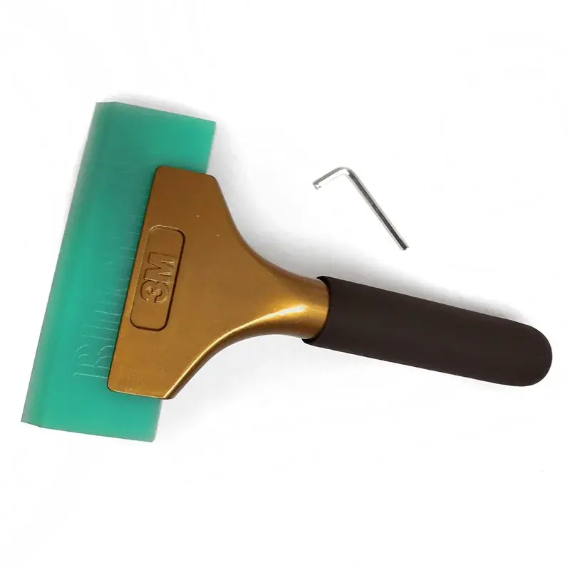 Gold Aluminum Alloy Handle For Car Key Modification Shell Water Scraping Tool Long Handle Water Scraping Faster Speed