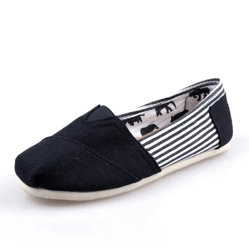 Spring Summer New Simple Hemp Shoes Hard Bottom Casual Shoes Slip-On Lazy Shoes One Step Slip-On Shoes From China Mainland