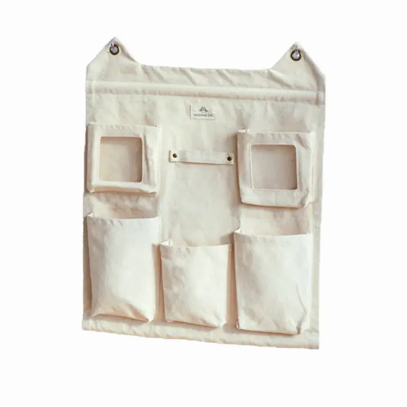 Thickened Canva Children's Door Back Wall Mounted Cartoon Storage Bag Entrance Glasses Jewelry Miscellaneous Items Storage Hangi