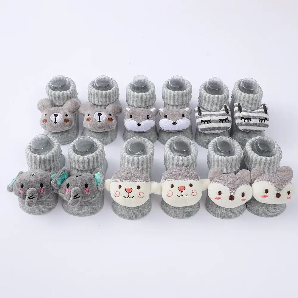 2023 Babyknit Children's Cartoon Animal Socks Newborn Essentials Cross-Border Amazon Premium Quality Knitted Socks For All Seaso