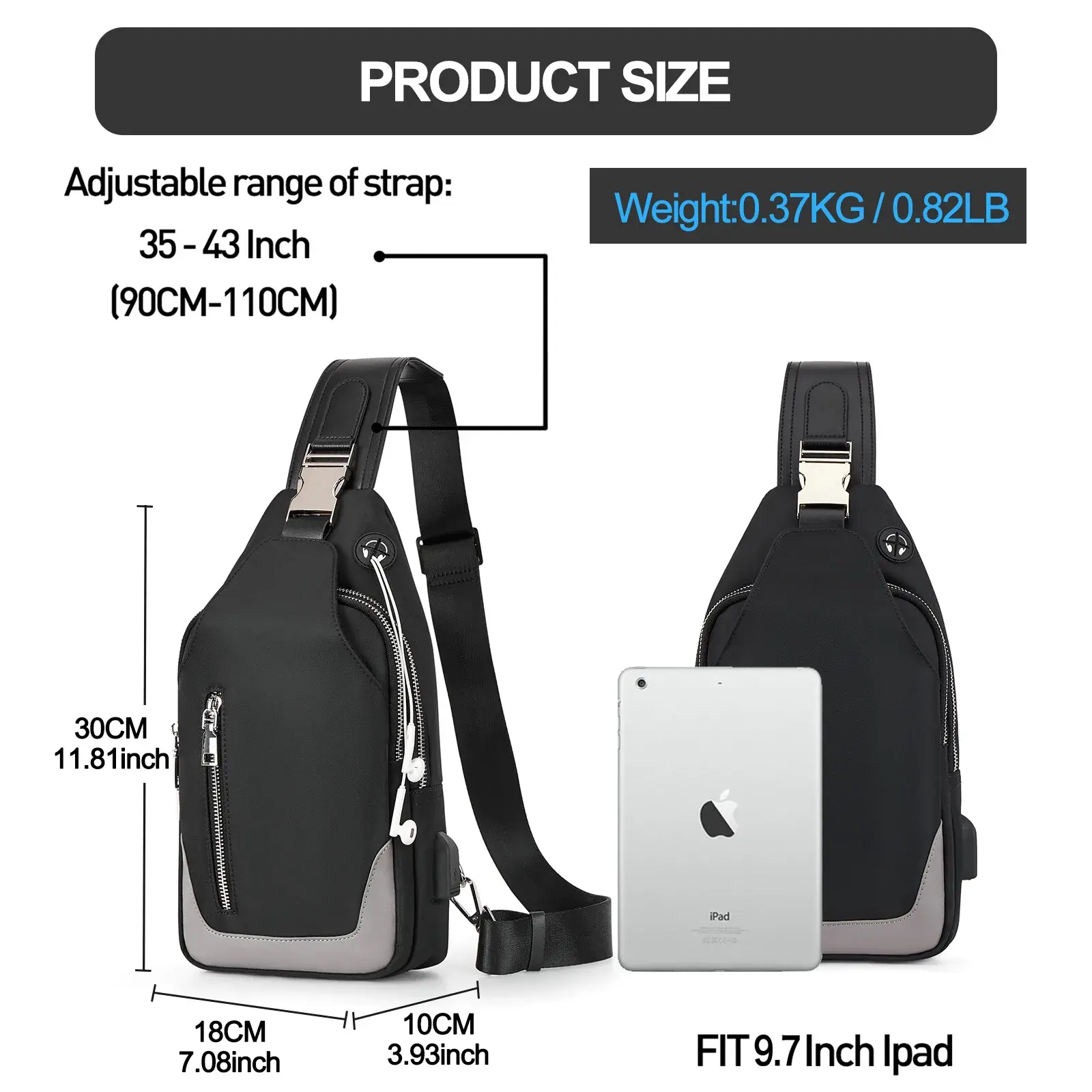 Trendy Multifunctional Men's Crossbody Bag Casual Fashion Single Shoulder Sling Bag Small Courier Bag Motorcycle Bag For Men