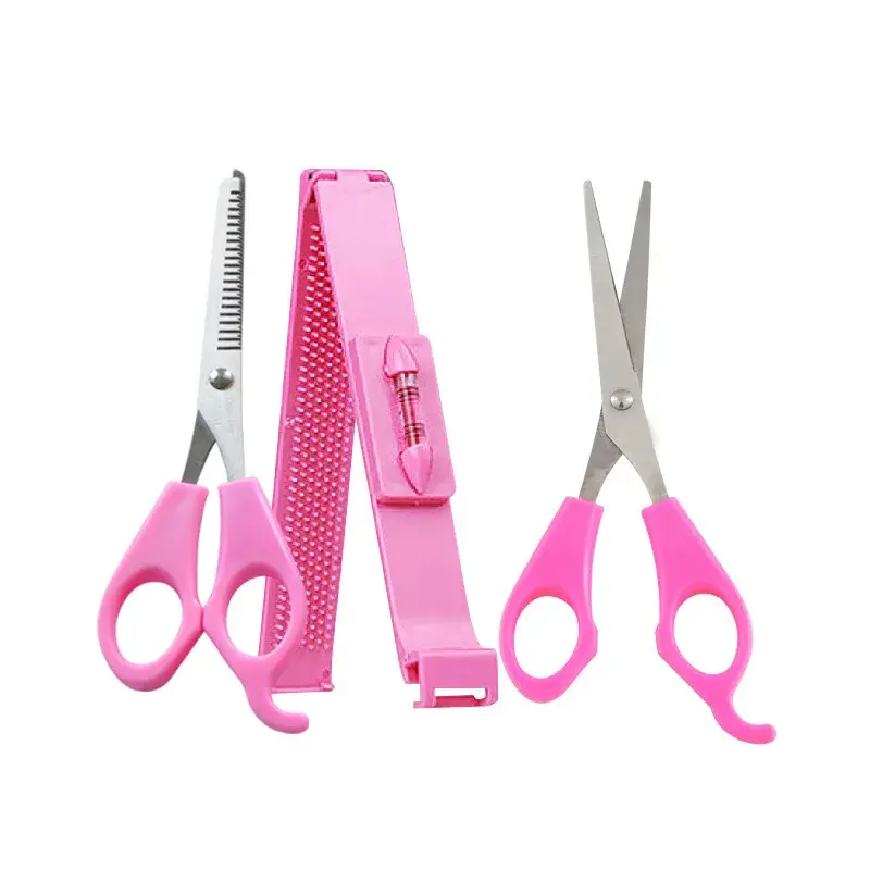 Creative Hairdressing Scissors Set Hairline Trimmer Comb Flat Cutting Tooth Scissors Fringe Trimmer Tool Professional Salon Acce