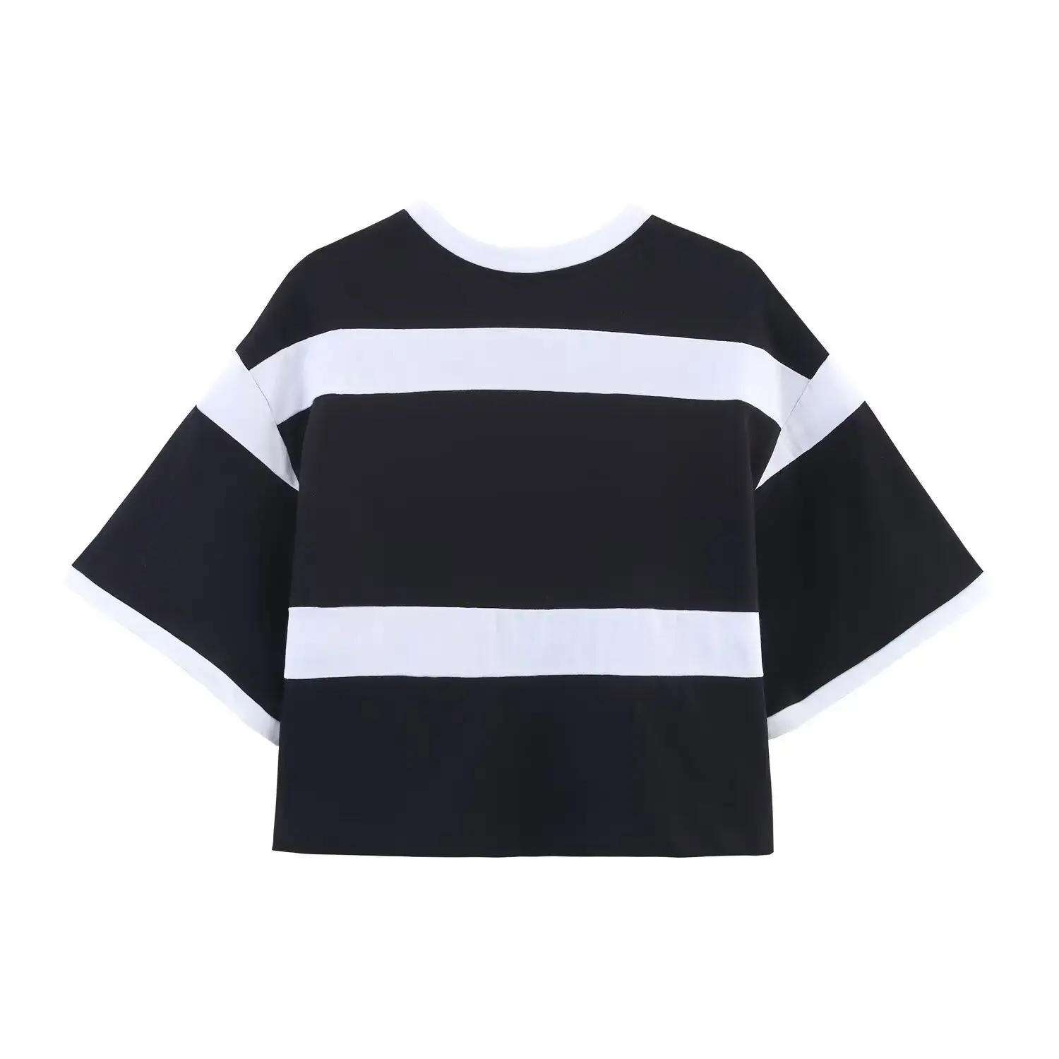 Slim Fit Short T-Shirt ZR Women's Fashion College Style Letter Print New Arrival Spring Seasonal Polyester Blend Crew Neck