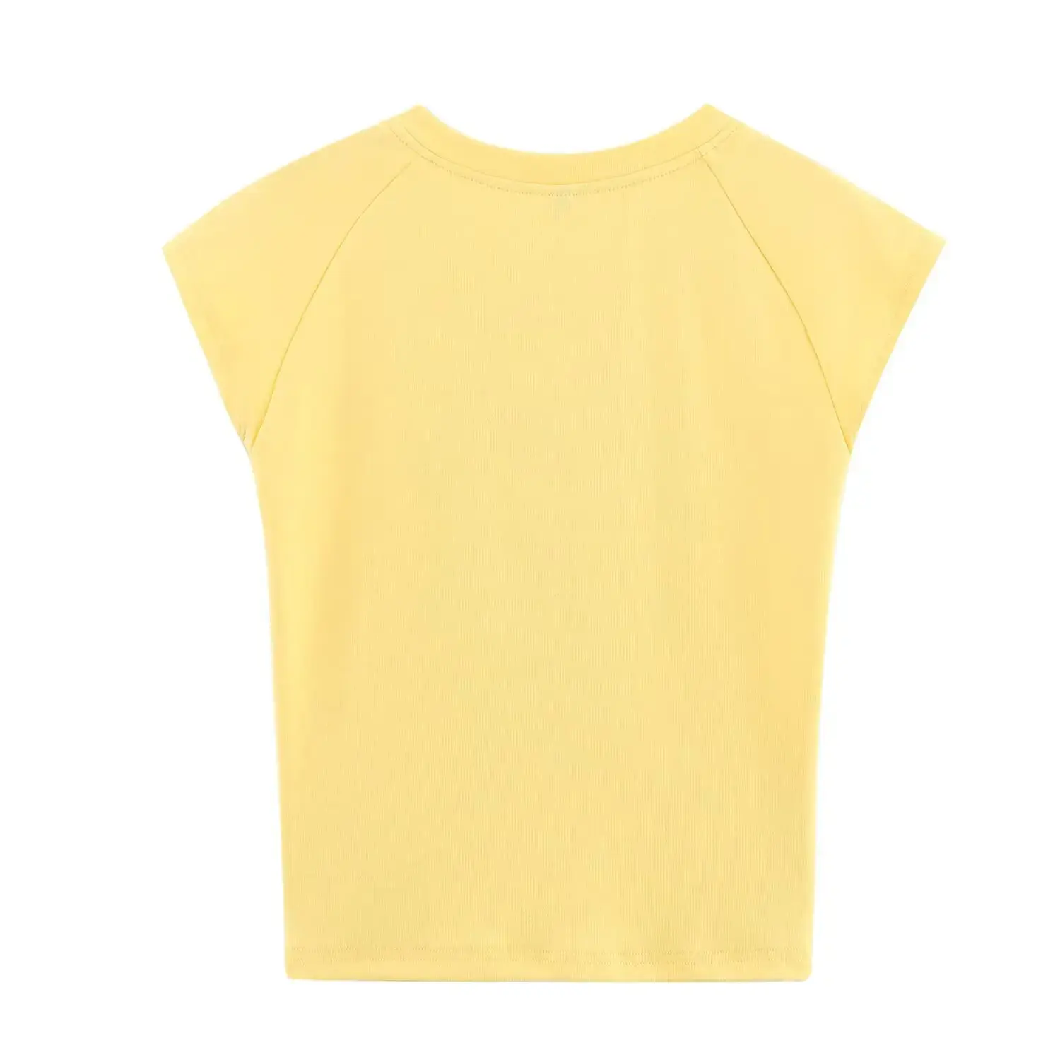 Slim Fit Short T-Shirt ZR Women's Fashion College Style Letter Print New Arrival Spring Seasonal Polyester Blend Crew Neck