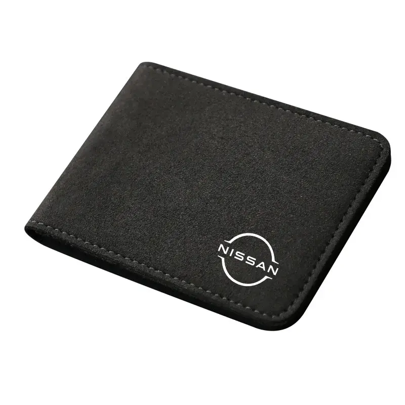 Car Leather Certificate Holder Suitable For Nissan Driving License Vehicle Registration Document Storage Bag