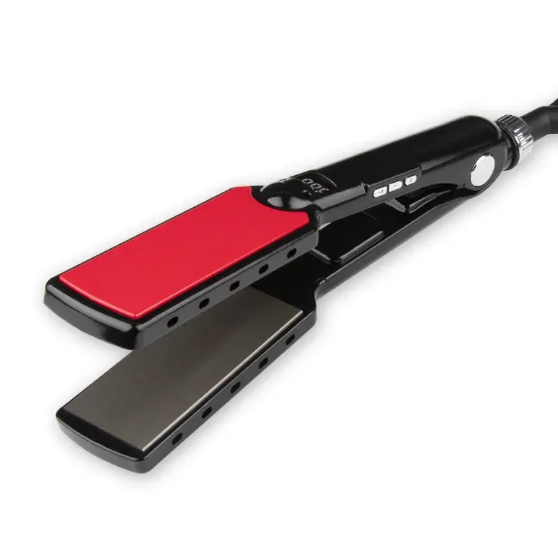 Cross-Border New Appliance LED Digital Display Hair Straightener Curling Iron Two-In-One Straightening And Curling Tool
