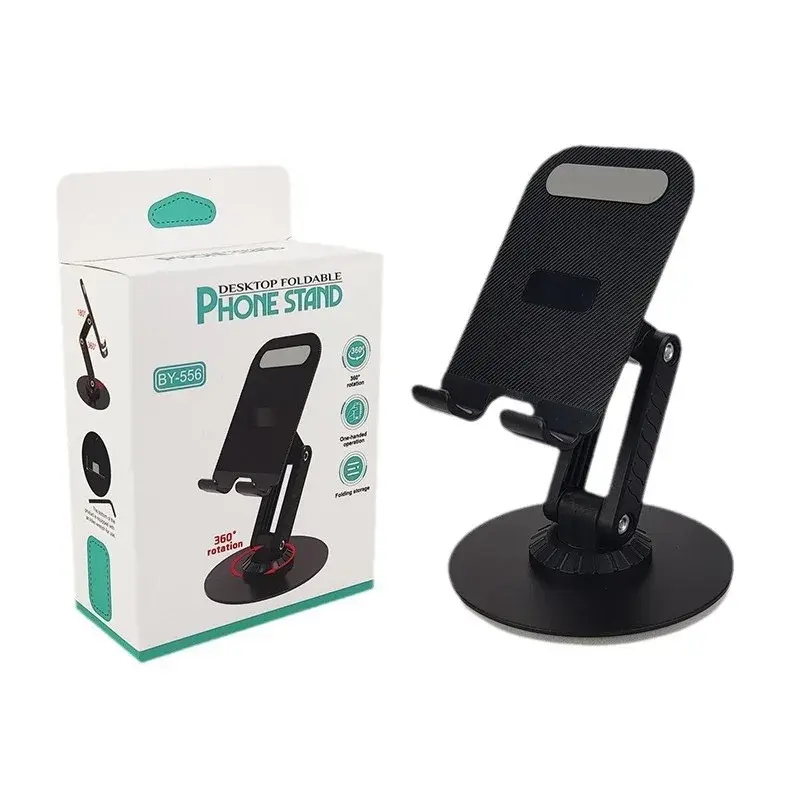 Creative Aluminum Alloy Rotatable Desktop Metal Phone Holder Gift With Logo For Motorcycle Navigation Accessories