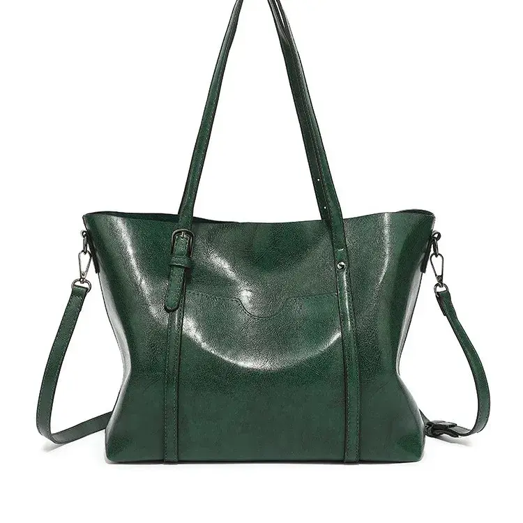 2024 New Fashionable Soft Leather Women's Handbag Casual Shoulder Bag Large Capacity Bucket Bag Motorcycle Equipment Accessories