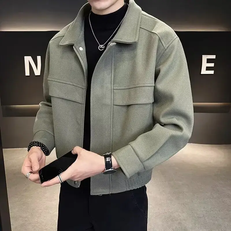 New In Jackets Trendy Mens Winter Jacket Cropped Thickened Top Man Jacket Coats Casual Fashion Coat Thin Material Regular Fit